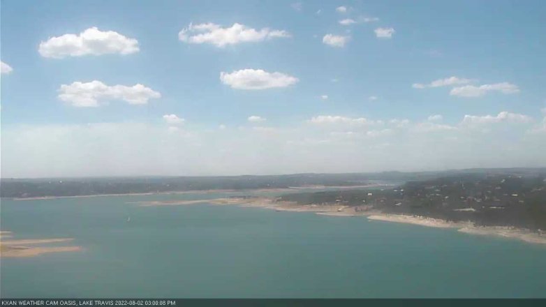 Lake Travis webcam, August 2, 2022 3:00 PM CT