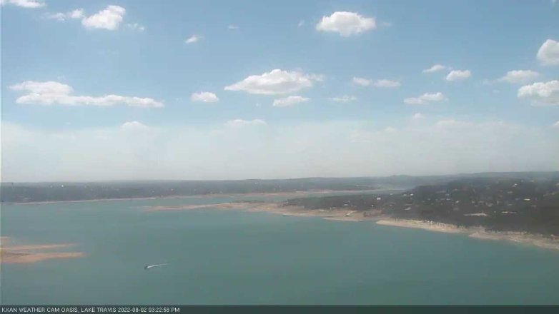 Lake Travis webcam, August 2, 2022 3:25 PM CT
