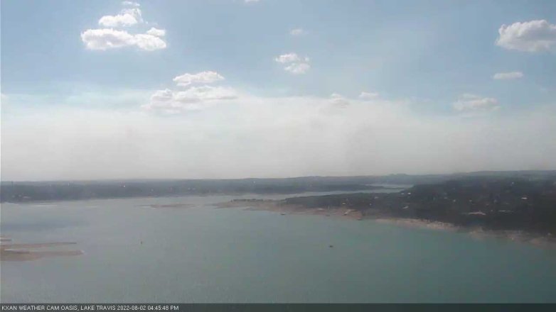 Lake Travis webcam, August 2, 2022 4:45 PM CT