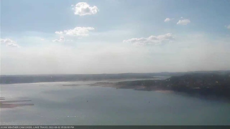 Lake Travis webcam, August 2, 2022 5:00 PM CT