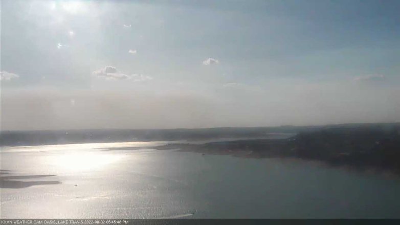 Lake Travis webcam, August 2, 2022 5:45 PM CT