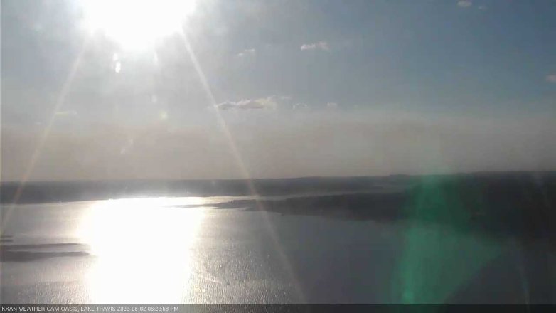 Lake Travis webcam, August 2, 2022 6:25 PM CT