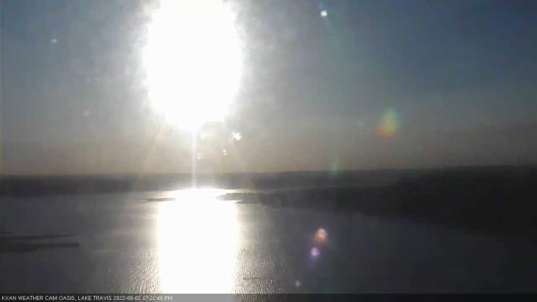 Lake Travis webcam, August 2, 2022 7:25 PM CT