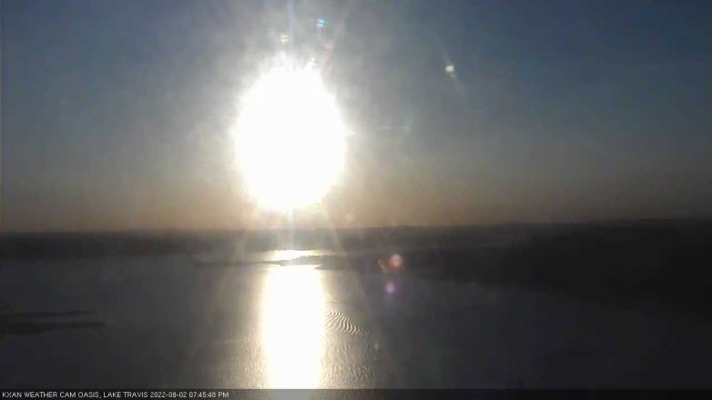 Lake Travis webcam, August 2, 2022 7:45 PM CT