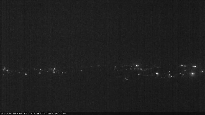 Lake Travis webcam, August 2, 2022 9:45 PM CT