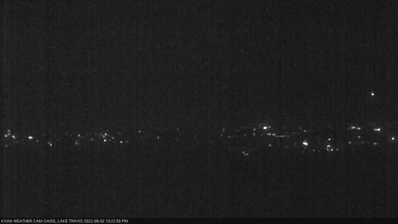 Lake Travis webcam, August 2, 2022 10:25 PM CT