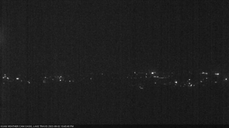 Lake Travis webcam, August 2, 2022 10:45 PM CT