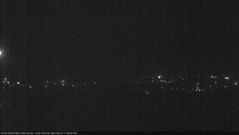 Lake Travis webcam, August 2, 2022 11:00 PM CT
