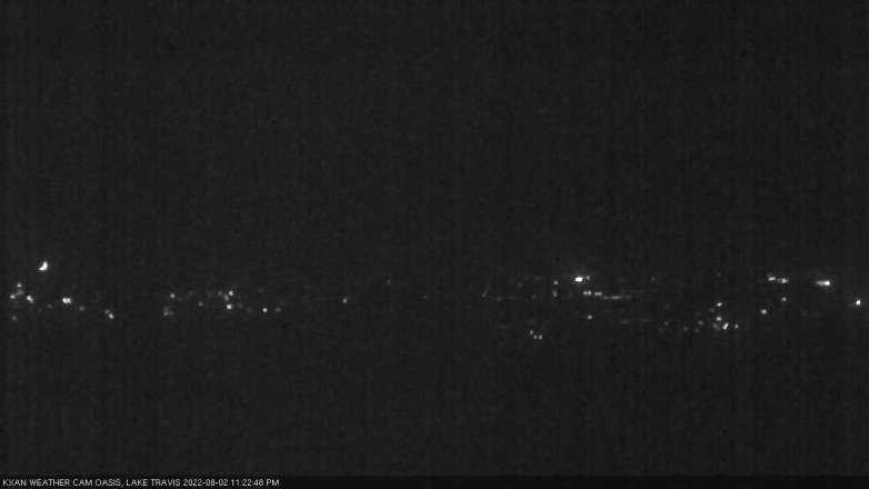Lake Travis webcam, August 2, 2022 11:25 PM CT