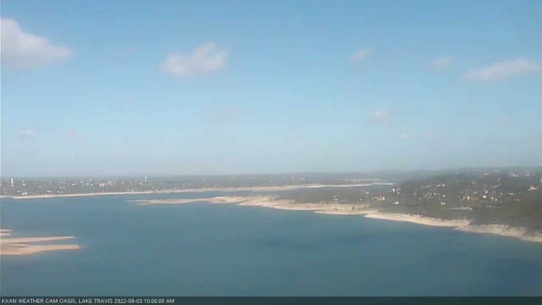Lake Travis webcam, August 3, 2022 10:00 AM CT
