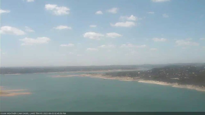Lake Travis webcam, August 3, 2022 2:45 PM CT