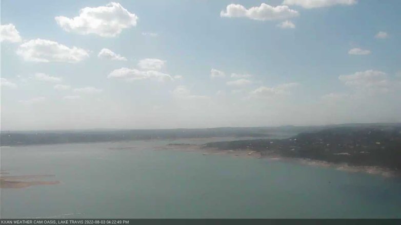 Lake Travis webcam, August 3, 2022 4:25 PM CT