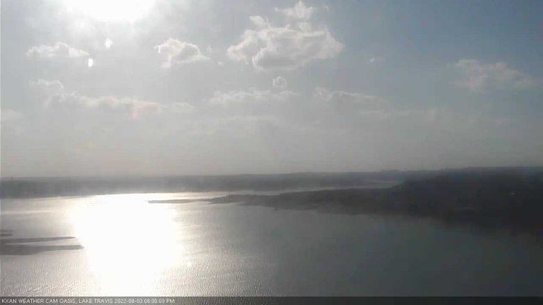 Lake Travis webcam, August 3, 2022 6:00 PM CT
