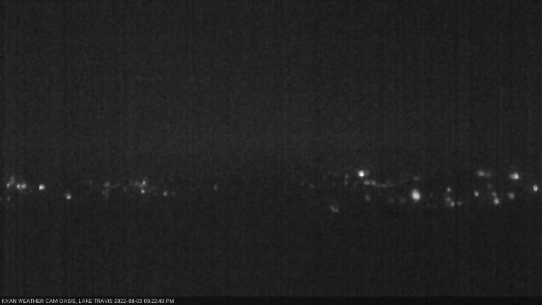 Lake Travis webcam, August 3, 2022 9:25 PM CT