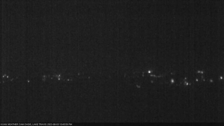 Lake Travis webcam, August 3, 2022 10:45 PM CT