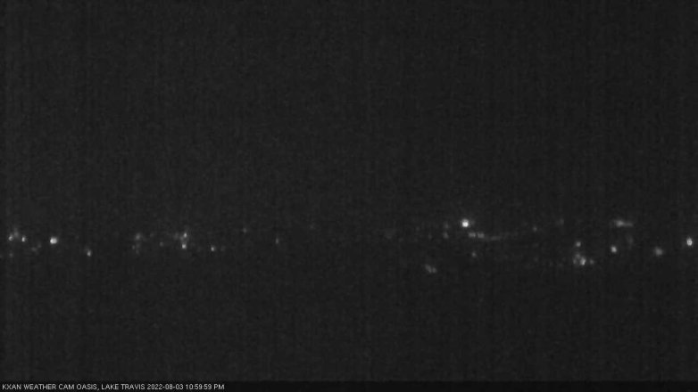 Lake Travis webcam, August 3, 2022 11:00 PM CT