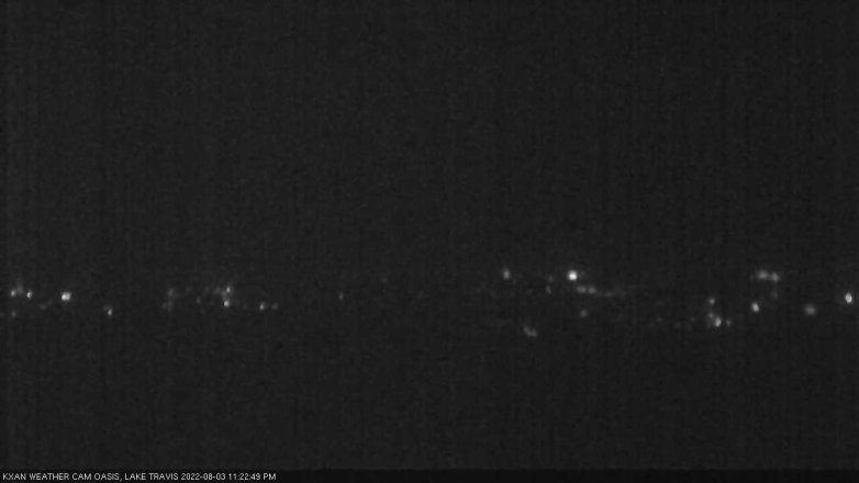 Lake Travis webcam, August 3, 2022 11:25 PM CT