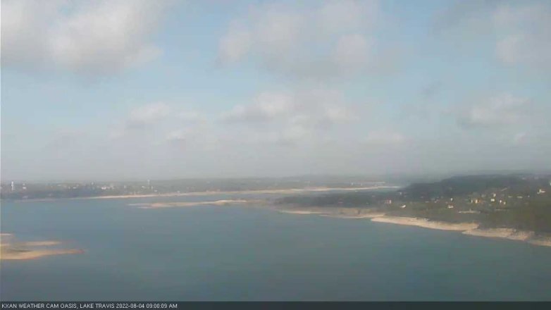 Lake Travis webcam, August 4, 2022 9:00 AM CT