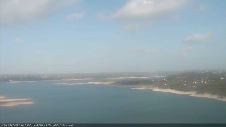 Lake Travis webcam, August 4, 2022 9:25 AM CT