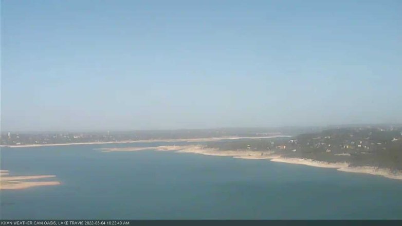 Lake Travis webcam, August 4, 2022 10:25 AM CT