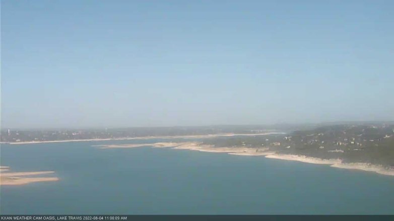 Lake Travis webcam, August 4, 2022 11:00 AM CT