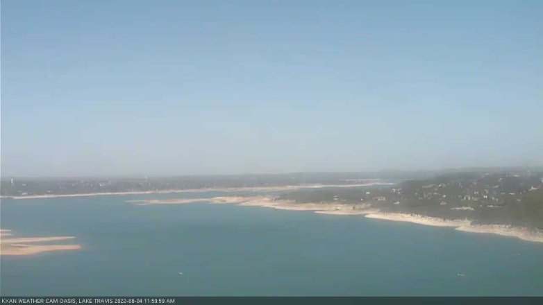 Lake Travis webcam, August 4, 2022 12:00 PM CT