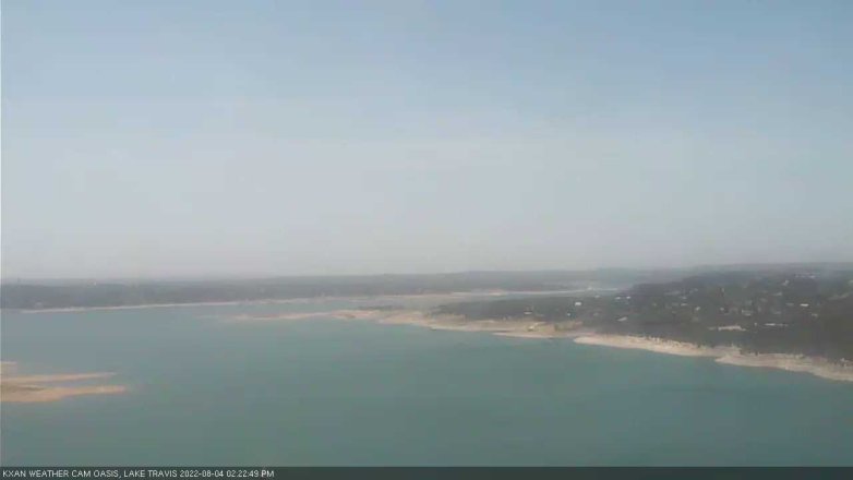 Lake Travis webcam, August 4, 2022 2:25 PM CT