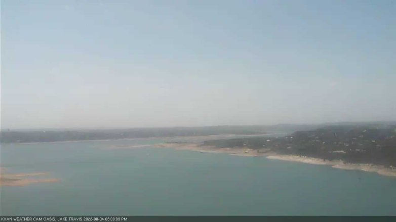 Lake Travis webcam, August 4, 2022 3:00 PM CT