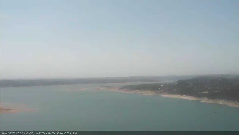 Lake Travis webcam, August 4, 2022 3:25 PM CT