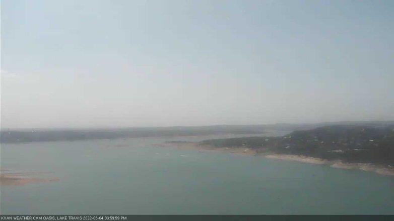 Lake Travis webcam, August 4, 2022 4:00 PM CT