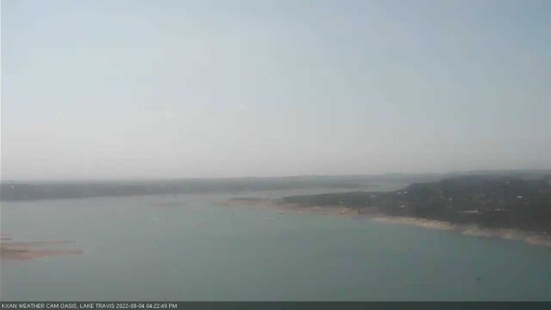 Lake Travis webcam, August 4, 2022 4:25 PM CT