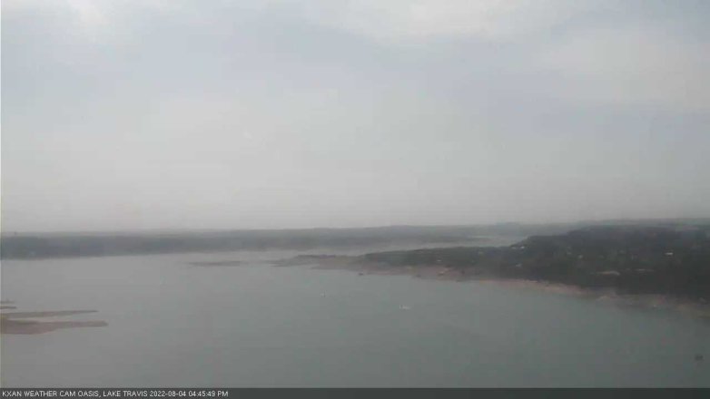 Lake Travis webcam, August 4, 2022 4:45 PM CT