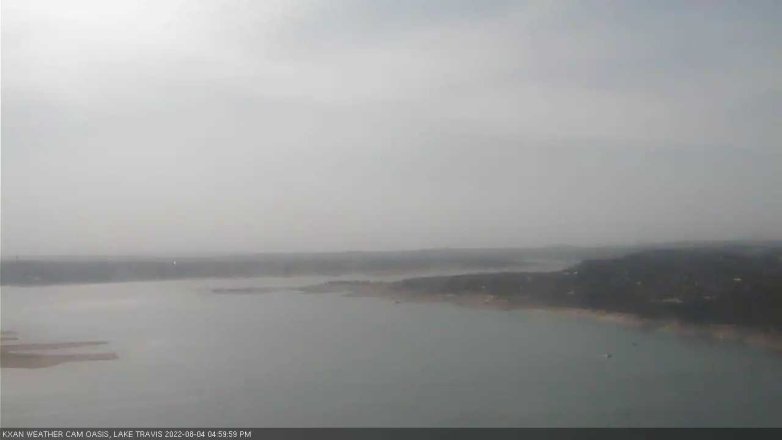 Lake Travis webcam, August 4, 2022 5:00 PM CT