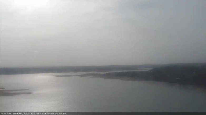 Lake Travis webcam, August 4, 2022 5:45 PM CT