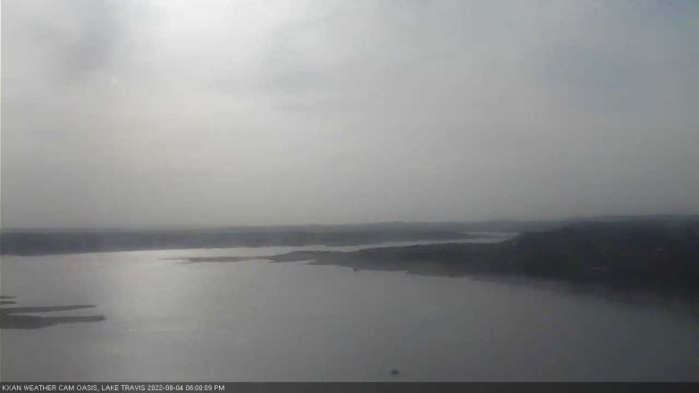 Lake Travis webcam, August 4, 2022 6:00 PM CT