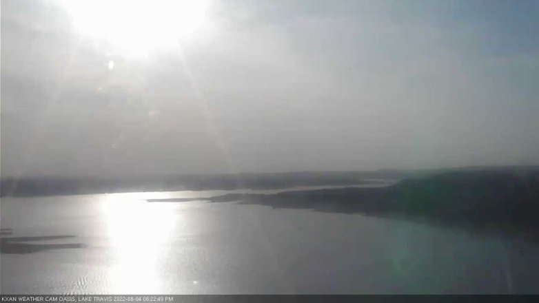 Lake Travis webcam, August 4, 2022 6:25 PM CT