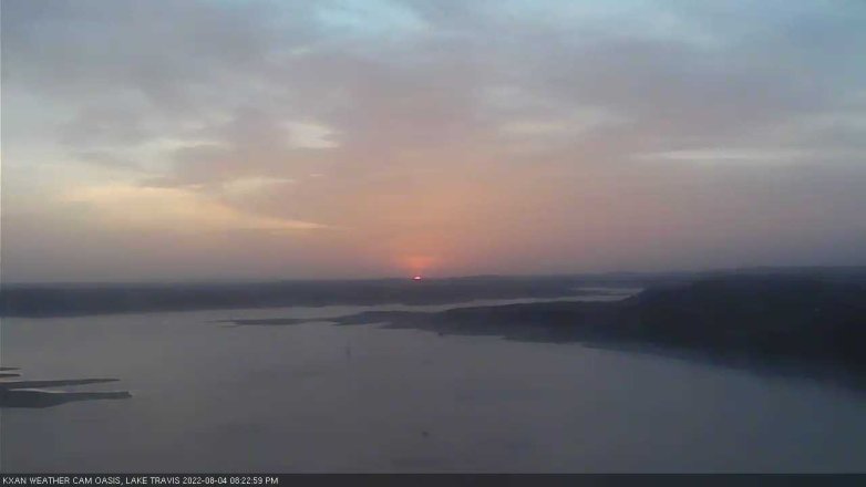 Lake Travis webcam, August 4, 2022 8:25 PM CT