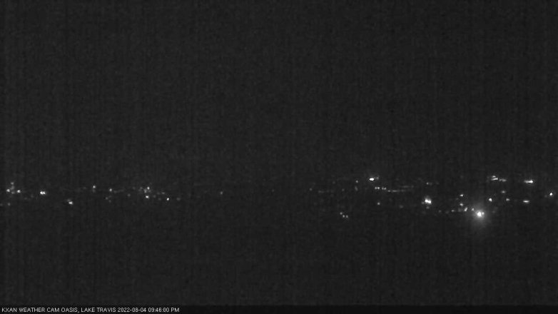 Lake Travis webcam, August 4, 2022 9:45 PM CT