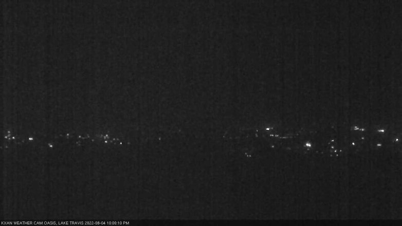 Lake Travis webcam, August 4, 2022 10:00 PM CT