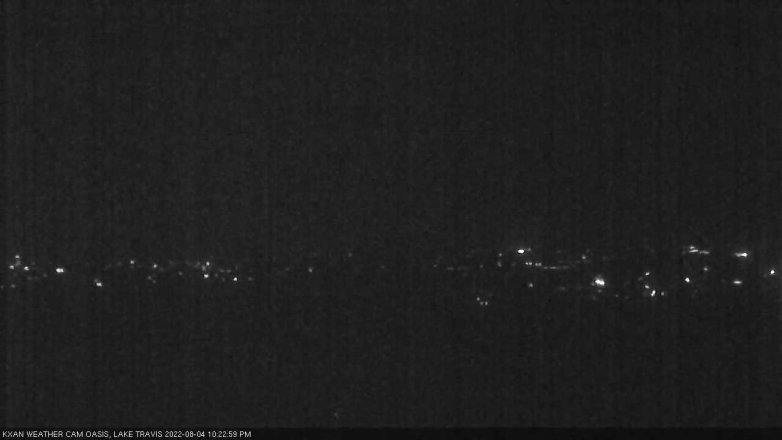 Lake Travis webcam, August 4, 2022 10:25 PM CT