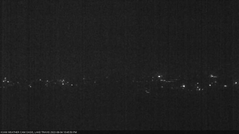 Lake Travis webcam, August 4, 2022 10:45 PM CT