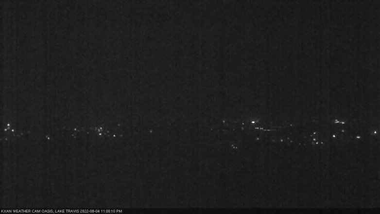 Lake Travis webcam, August 4, 2022 11:00 PM CT