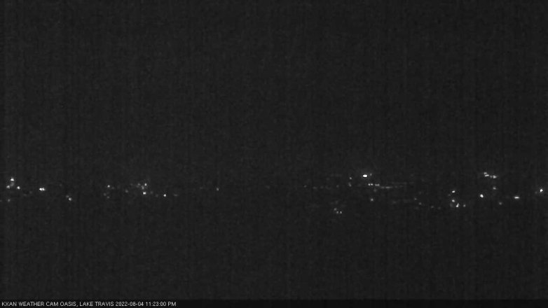 Lake Travis webcam, August 4, 2022 11:25 PM CT
