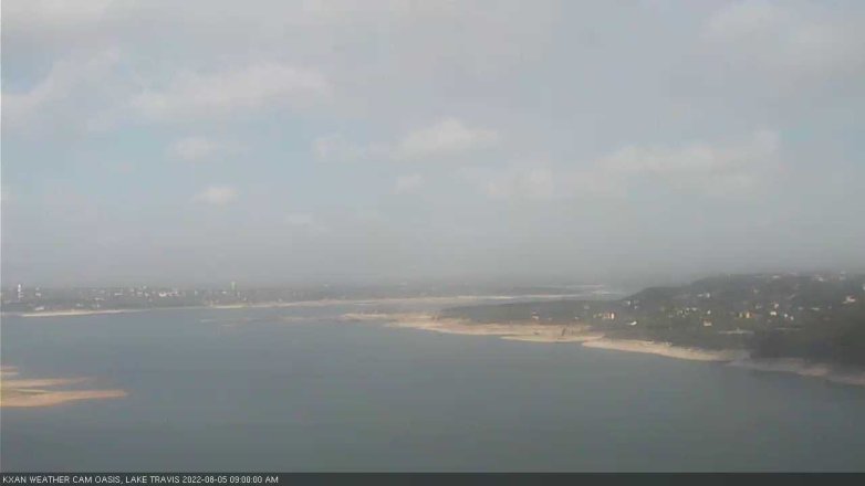 Lake Travis webcam, August 5, 2022 9:00 AM CT