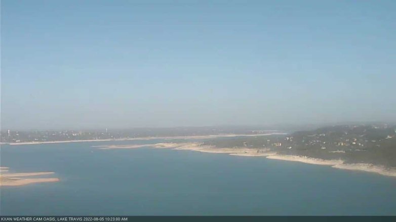 Lake Travis webcam, August 5, 2022 10:25 AM CT