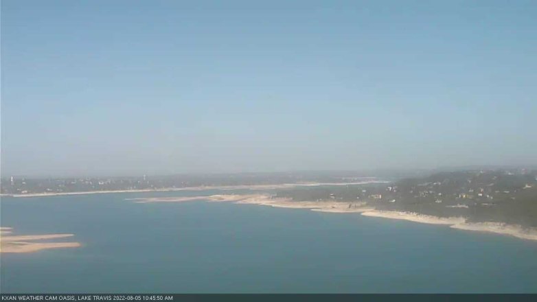 Lake Travis webcam, August 5, 2022 10:45 AM CT