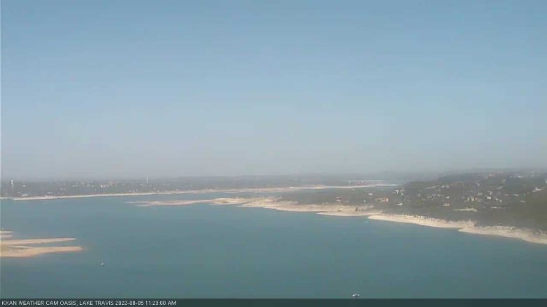Lake Travis webcam, August 5, 2022 11:25 AM CT
