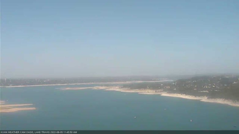 Lake Travis webcam, August 5, 2022 11:45 AM CT