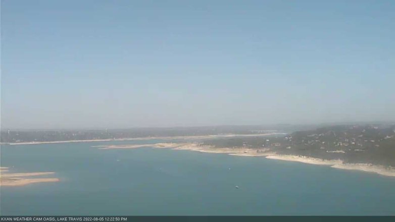 Lake Travis webcam, August 5, 2022 12:25 PM CT