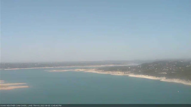 Lake Travis webcam, August 5, 2022 12:45 PM CT